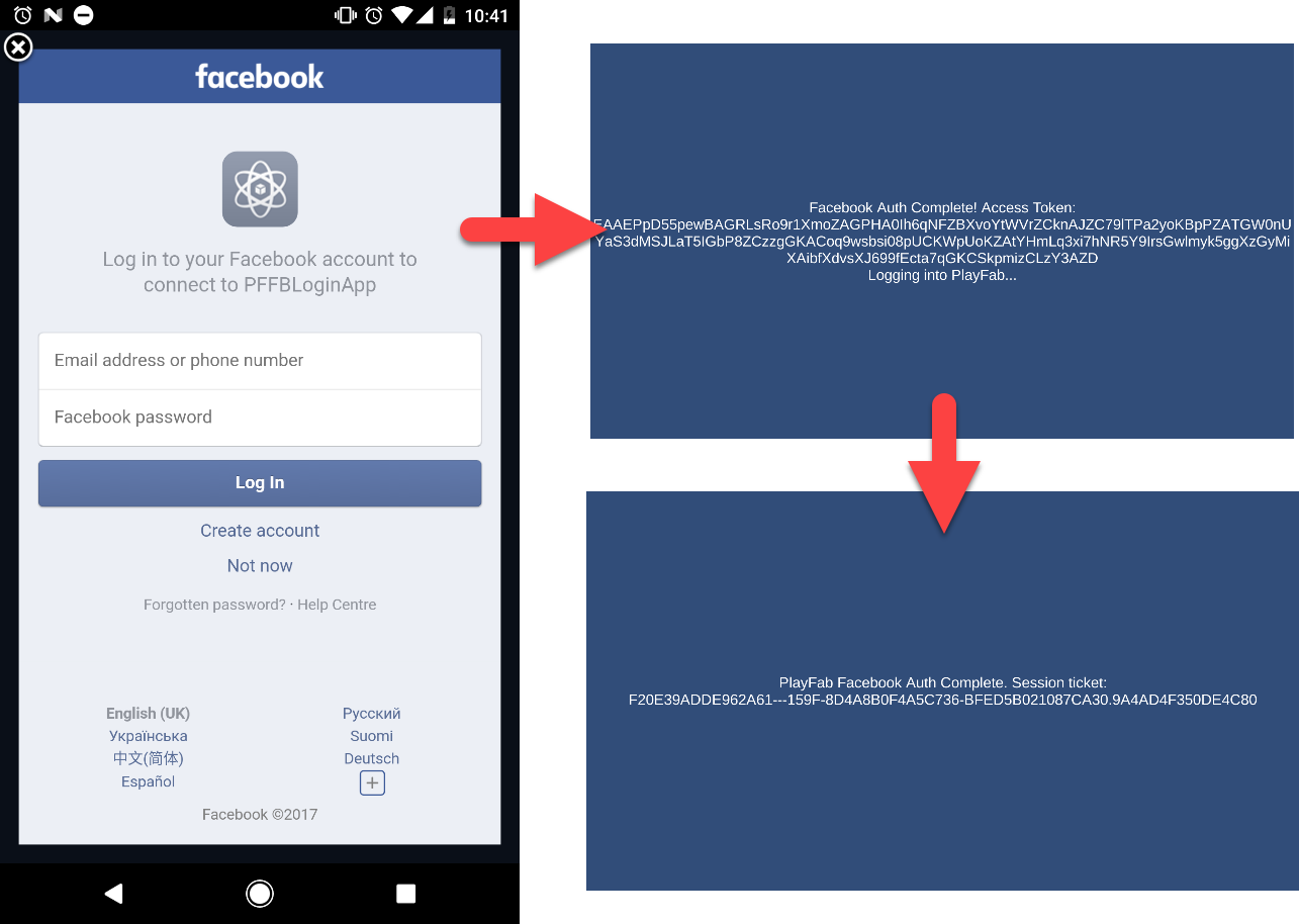 ios - Facebook sdk: login screen appears in popup instead of