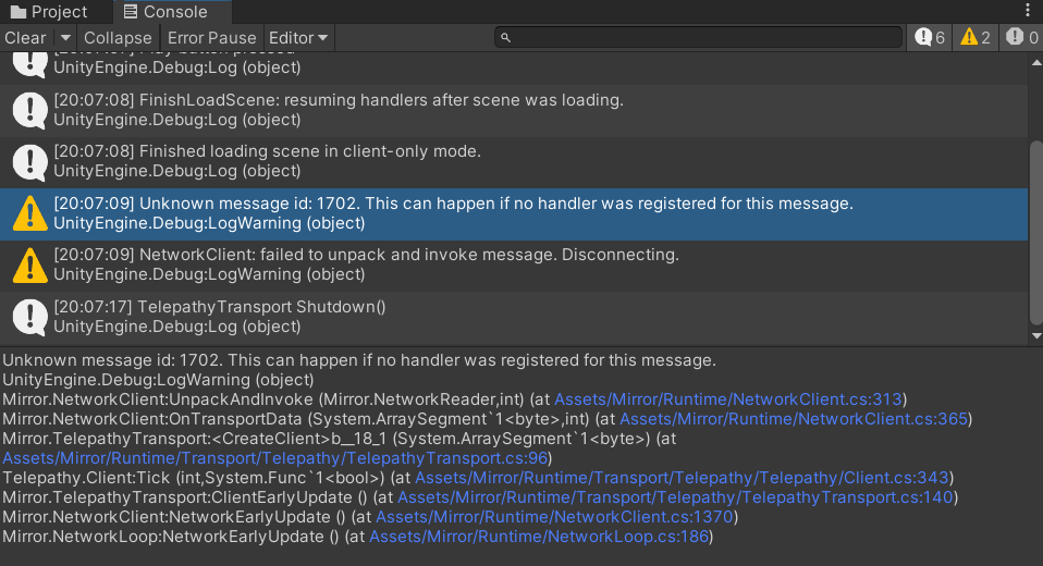Show error messages. P42e2bbf4f55f44aeb80bf7c9020d22ed v5.2.0 (Server build 1317151) (client build 1316819). This is a message Handler.