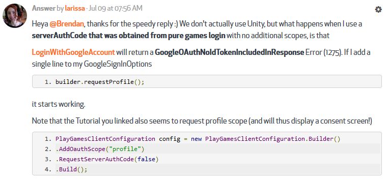 Silent Login for Google Play Games Services on Android - Playfab Community